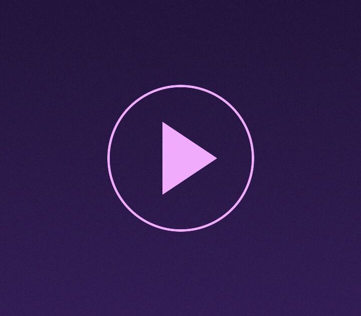 Ilustrasi tombol putar video vertikal